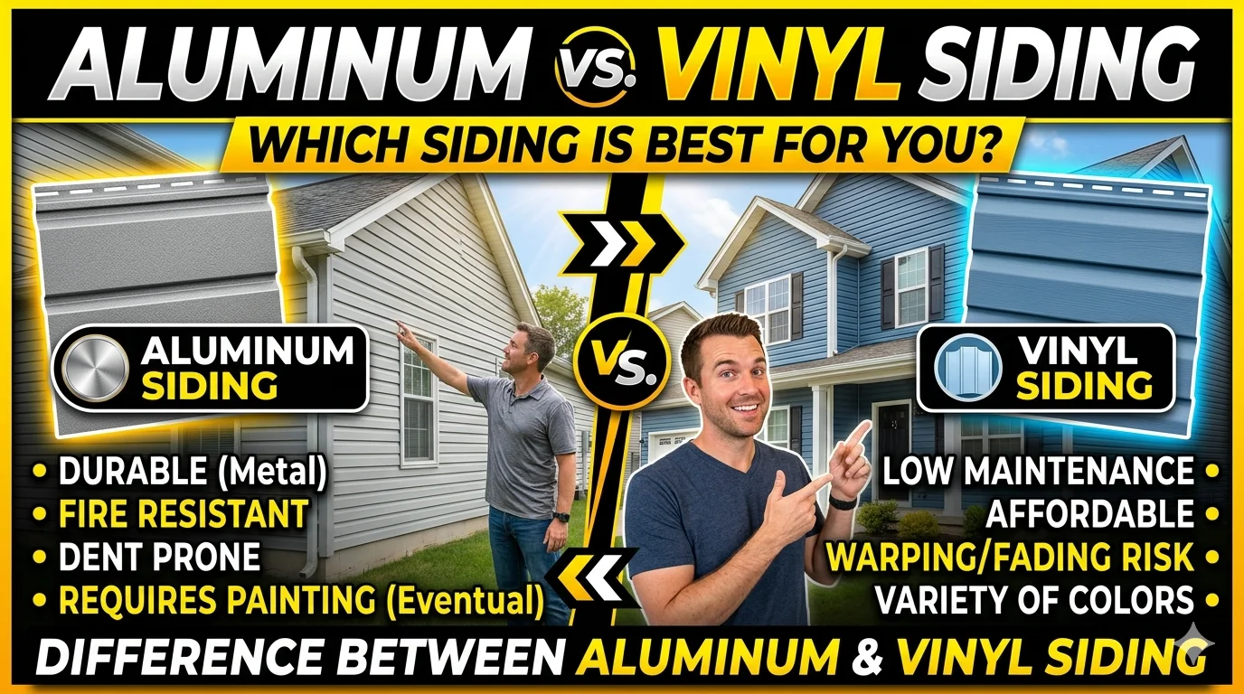 Difference Between Aluminum and Vinyl Siding